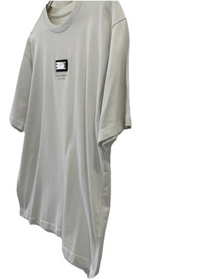 H72# Dolce & Gabbana Milano Metal Logo Plaque T-Shirt White Size