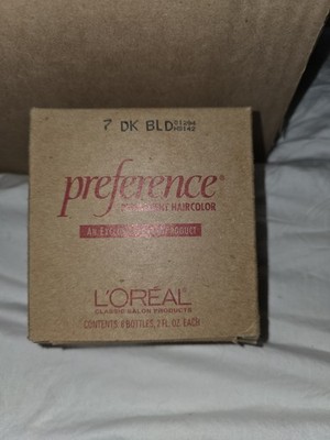 L'oreal Preference Permanent Hair Color 7 Dark Blonde (6) 2 Fl oz each