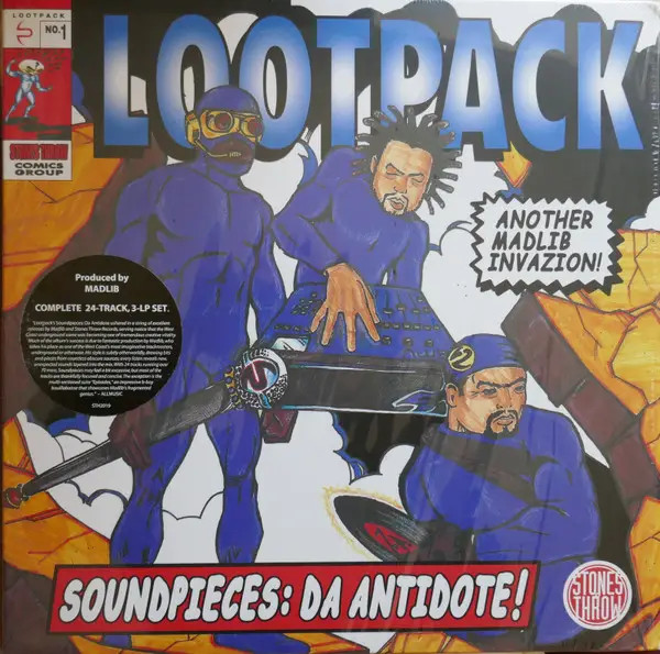 Lootpack Soundpieces: Da Antidote NEAR MINT Stones Throw Vinyl LP