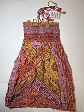 Anthropologie FARM Rio Halter Sleeveless Smocked Mini Dress MSRP $248 NWT