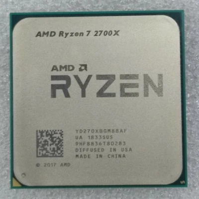 AMD Ryzen 7 2700X AM4 CPU Processor R7-2700X Eight Core 16-Threads Desktop 16MB - Bild 1 von 2