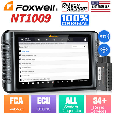 Foxwell NT1009 Automotive Active Test Diagnostic OBD2 Scanner ECU Coding IMMO