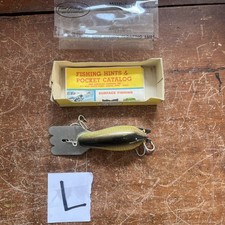 Vintage Fred Arbogast Crankbait, Mud Bug, Bass Fishing Lure *WITH BOX*