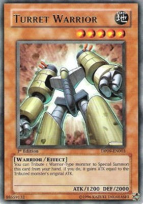 Turret Warrior - DP09-EN003 - Rare - Unlimited Edition - Moderately Played