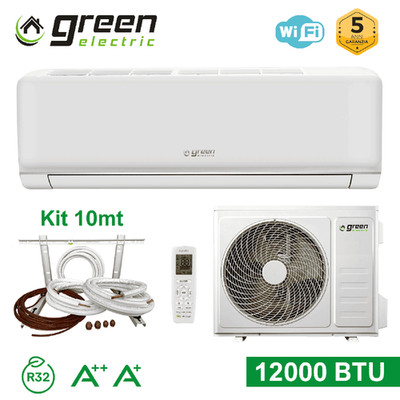 GREEN ELECTRIC PLUS Mono-Split-Klimaanlage 12000 BTU + 10m Installationskit