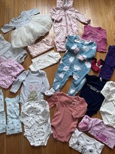 Huge Lot Girls Clothes 20 pieces SPRING/SUMMER Size: 6 - 12 Months Dress Romper
