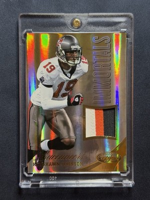 2012 Panini Certified - Keyshawn Johnson Game Used Tri-Color Jersey Patch /49