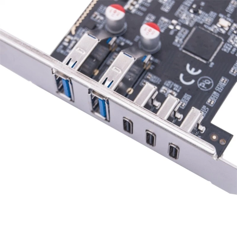 Efficient 10Gbps USB Expansion Card 2Port Type A and 3Port Type C Port PCIE 4X - Image 4 of 4