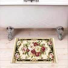 Rose Pattern Non-Slip Mat (1-s)