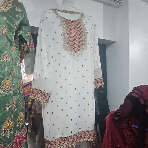 VETEMENTS abiti asiatici organza party dress abbigliamento occasione