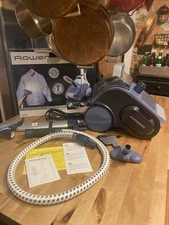 Rowenta Precision Valet Garment Steamer Blue White 1550W GS 6020