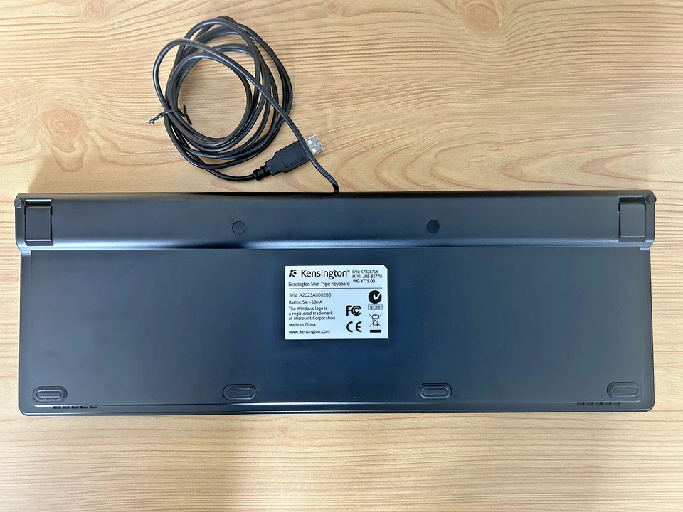 Kensington Advance Fit Wired Full-Size Slim Keyboard K72357UK QWERTY 2 m USB-A C - Image 3 of 4