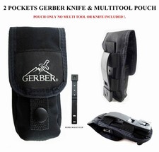 *1Pc. 2 POCKETS GERBER POUCH FIT FOR GERBER MP800, MP600, 06 AUTO, MAGNUM KNIFE*