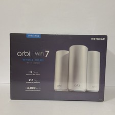 Netgear Orbi 360 Series WiFi 7 Whole Home Mesh System, Dual Band, New Sealed