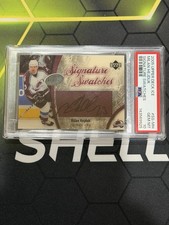 POP 1 Milan Hejduk PSA 10 - 2005-06 Upper Deck Ice Signature Swatches #SS-MH