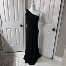 Azazie Black One Shoulder Dress
