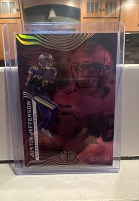 2022 Panini Illusions - Justin Jefferson #65 Trophy Collection Pink /399 Vikes 