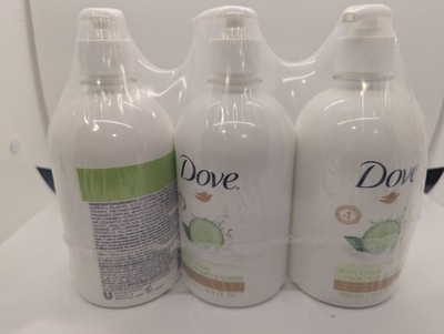 Dove Cucumber Cool Moisturizing Lotion  16.9 FL OZ - 3 Pack