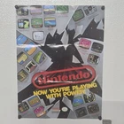 1989 Nintendo Power Poster - Vintage NES Promo Game Insert - New