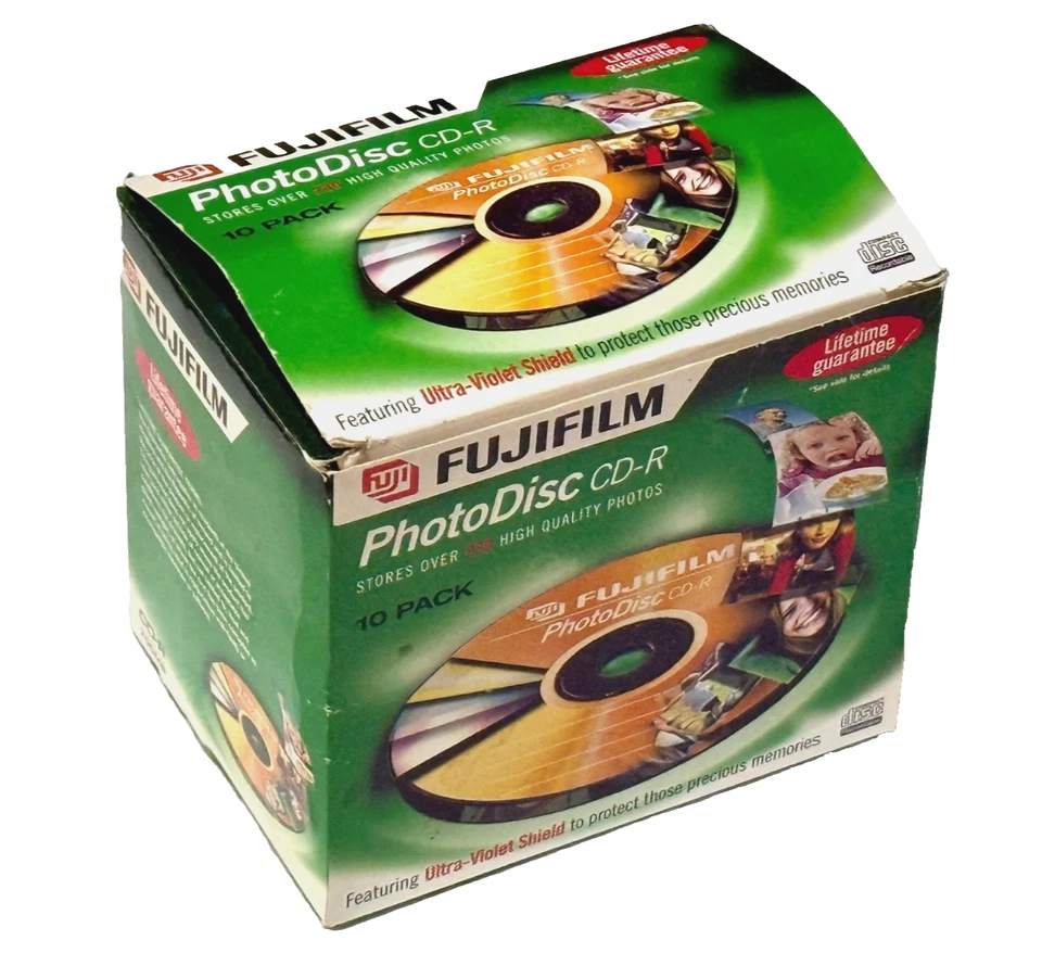 FUJIFIM PHOTODISCS CD-R NEW SEALED X 9 - Image 2 of 4