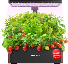 Hydroponics Growing System Kit 20 Pods, Indoor Herb Garden with Grow Light 30W,