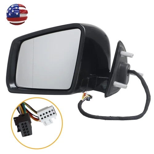 Left Black Power Mirror W/o Blind Spot for 2011-2012 Mercedes Benz ML350