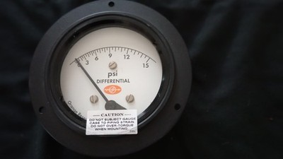 Orange Research 1201-E1043 Differential Pressure Gauge 3000psi 15PSID 1/4'' NPT
