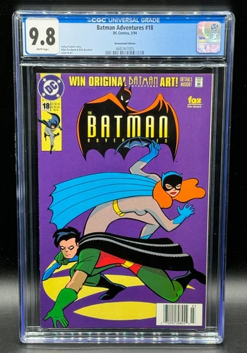 Batman Adventures #18 DC Comics 3/94 Newsstand Ed. White Pages CGC 9.8 Graded