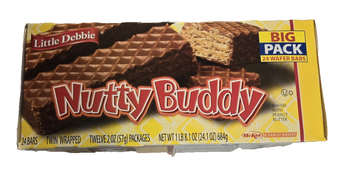 Little Debbie Nutty Buddy 2x 12 Twin Packs 48 Cookie Bar Always