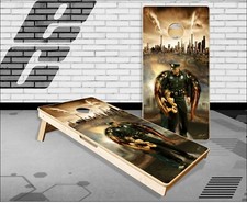 Police Angel City Cornhole Boards Bean Bag Toss Game