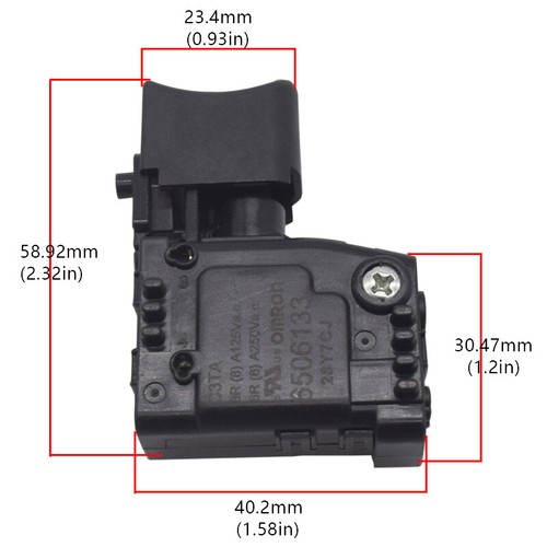 OMRON C3TA 1PCS 8R(8)A 125Va.c. 6R(6)A 250Va.c. Trigger Switch - Picture 2 of 3