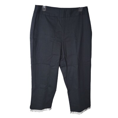 Field Gear Womens Size 12 Black Solid Capri Pants | eBay