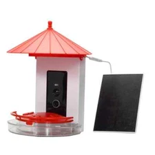 Smart Bird/HummingBird Feeder Solar Powered Wide Angle Camera AI Technology
