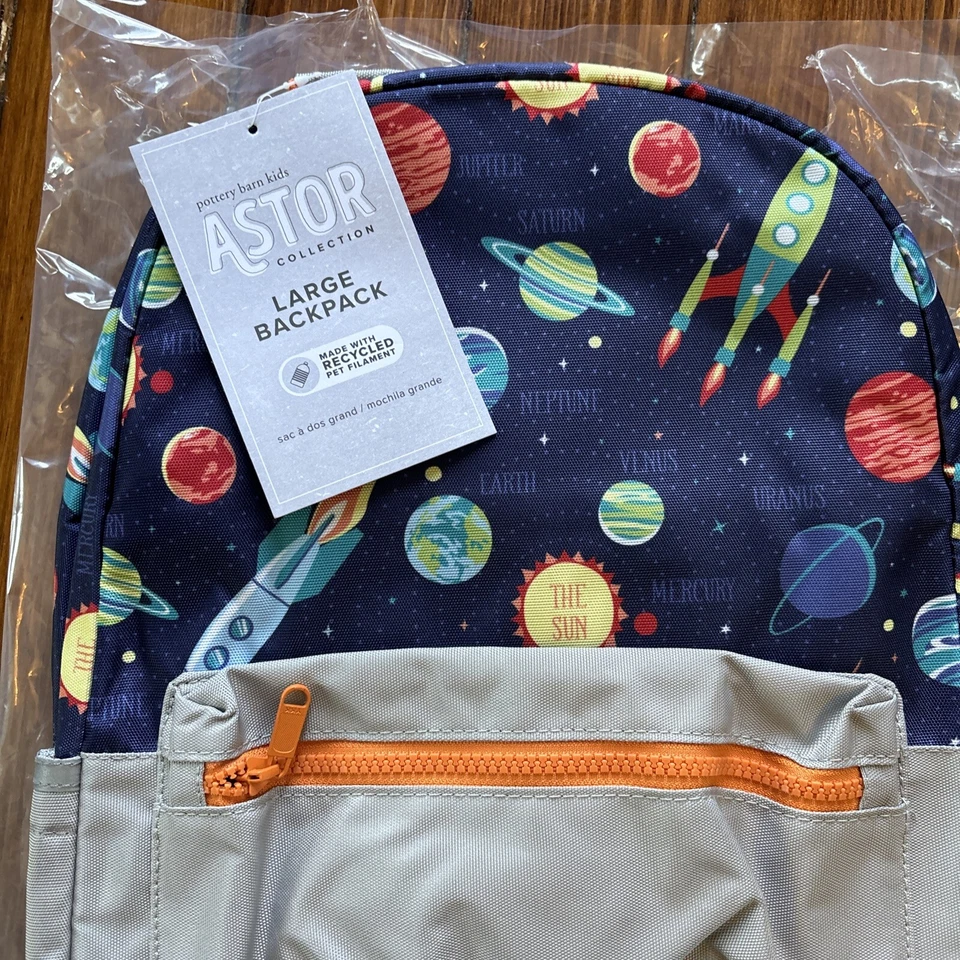 Mochila GRANDE Escuela Cerámica Granero Sistema Solar Planeta Espacial Bolsa de Viaje Disney🚀 Foto 4 de 4