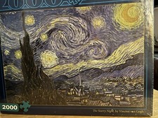 Buffalo Games THE STARRY NIGHT Vincent Van Gogh 2000 Piece Jigsaw Puzzle SEALED