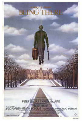 BEING THERE Movie POSTER 27x40 Peter Sellers Shirley MacLaine Melvyn Douglas