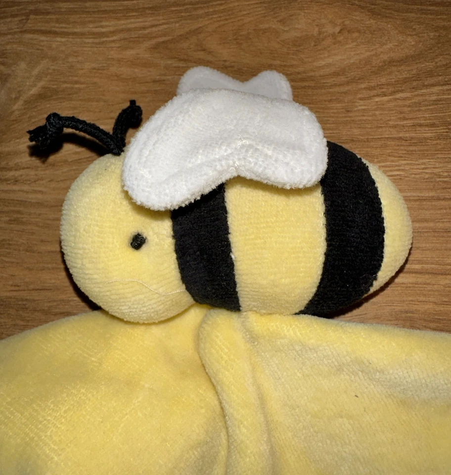 BURTS BEES Acurrucado Abejorro Lovey Manta de Seguridad Amarillo Algodón Orgánico Bebé Foto 3 de 4