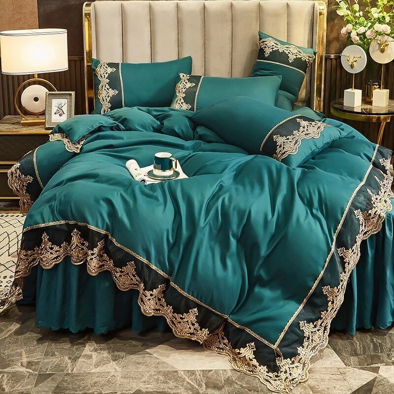 Ruffle Lace Princess Duvet Cover Home Textiles Quilt Cover Bed