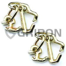 GRIPON 2x RTJ Cluster Hook Chain Wrecker Tow Truck Trailer Car Hauler Flatbed