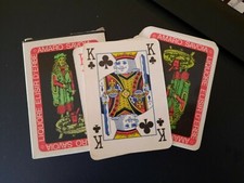 vecchie CARTE DA GIOCO POKER PUBBLICITARIE LIQUORE ELISIR - 92e
