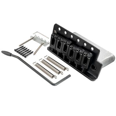 Wilkinson M Black 54mm 6-Screw Modern Saddle Tremolo Bridge For Strat ST Guitar