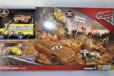 Disney Pixar Cars 3 Crazy Eight Crashers Smash & Crash Derby-Crazy