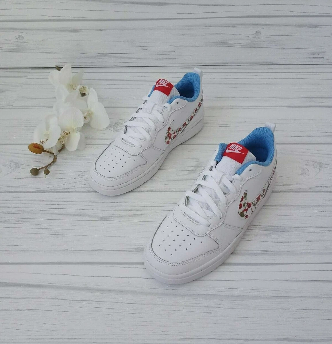 3.5Y WOMEN'S NIKE COURT BOROUGH LOW 2 BG 1 CJ2238-100 CASUAL SPORT