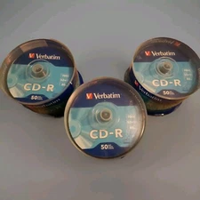 150 "Verbatim" CD-R Digital 52-X 700 MB 80-Min.*Sealed* 3x50 PK. -FREE SHIPPING