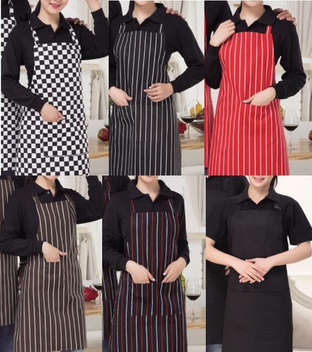 UK Chefs Apron with Pockets, BBQ, Baking & Catering Apron for Men Women Ladies - Picture 2 of 17