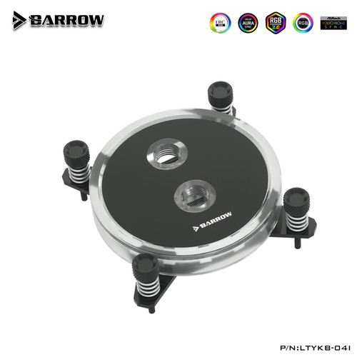 Barrow CPU Water Block For Intel LGA115X 1200 1700 2011 X99 X299/AMD AM3 AM4 AM5 - 第 1/18 張圖片