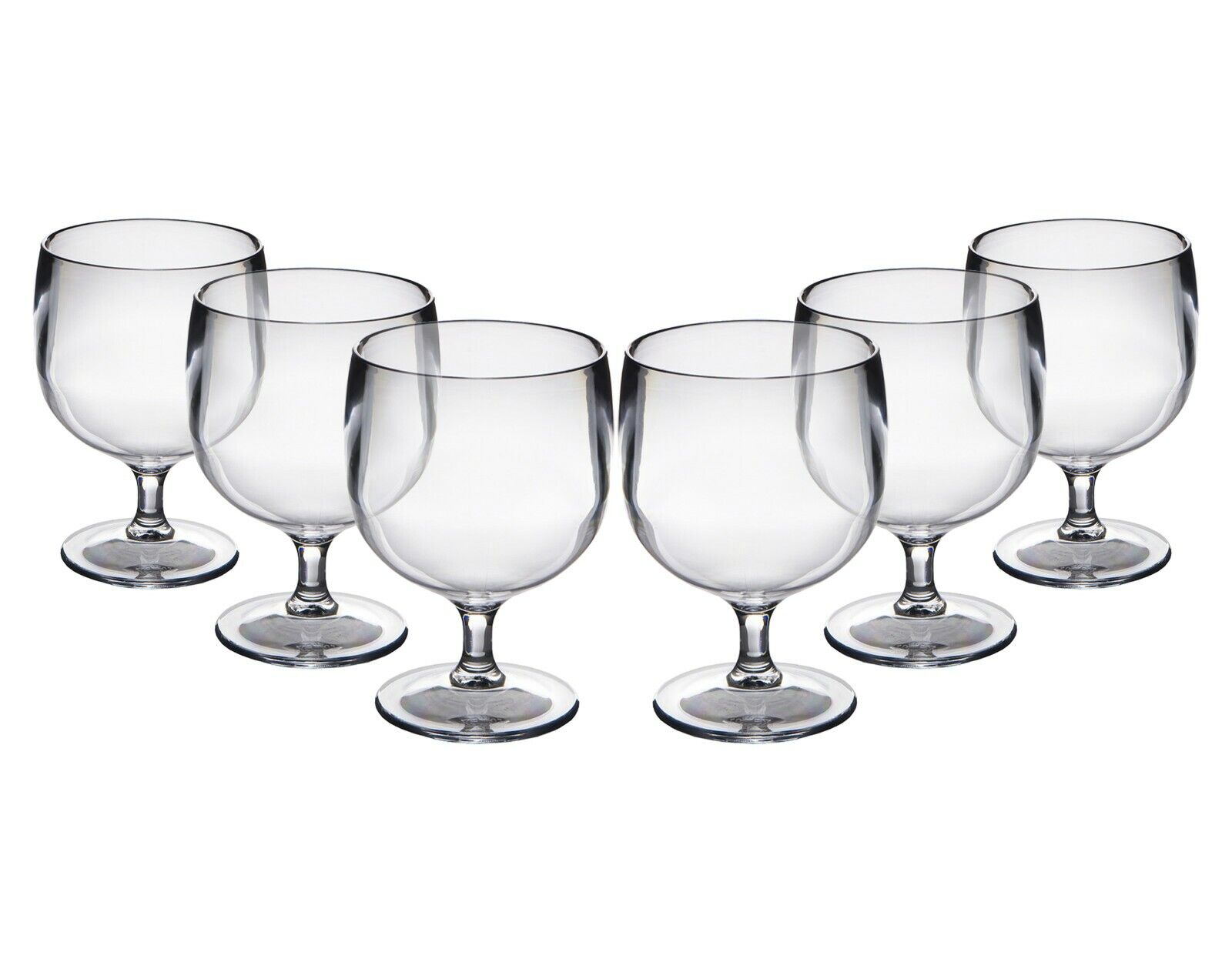 Polycarbonate Plastic STACKING Wine Glasses Unbreakable Reusable FAST