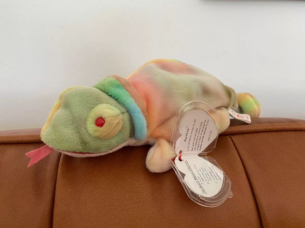 Rainbow ty beanie hot sale baby value