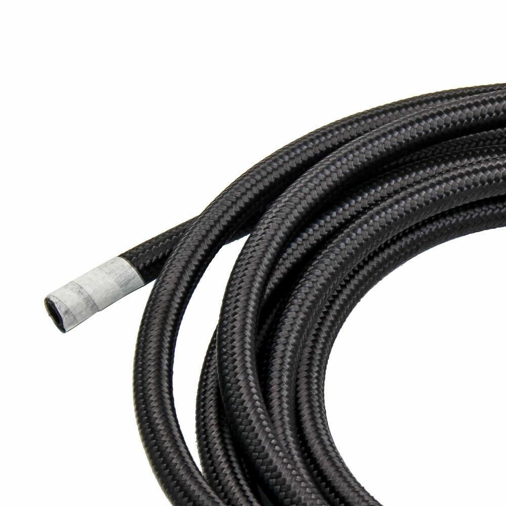 Braided Fuel Line Size Chart AN6 AN-6 6 AN Nylon Stainless Steel SS ...