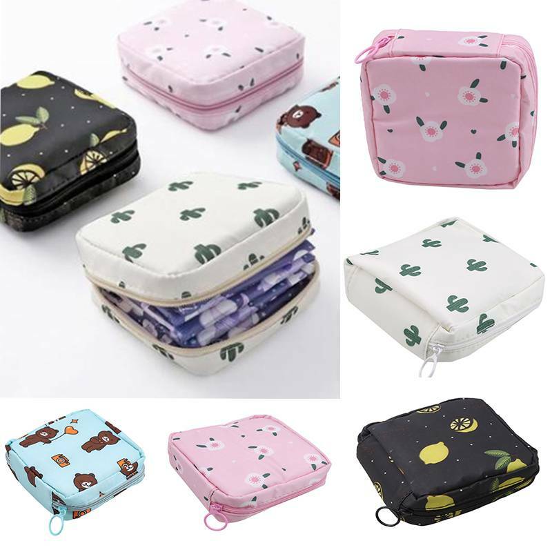 Women Sanitary Pad Purse Holder Napkin Towel Sanitary Pad Storage Bags